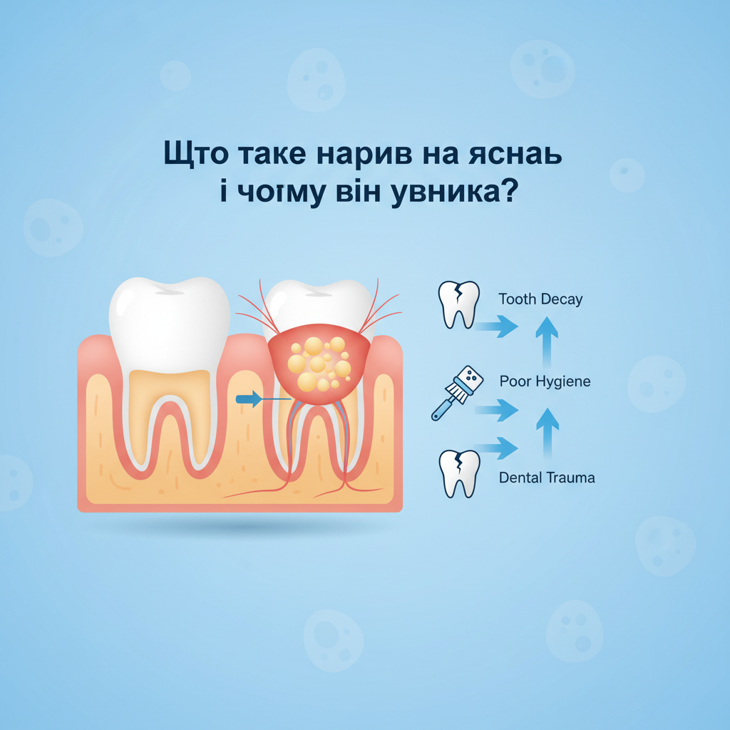 Що таке нарив на яснах і чому він виникає?