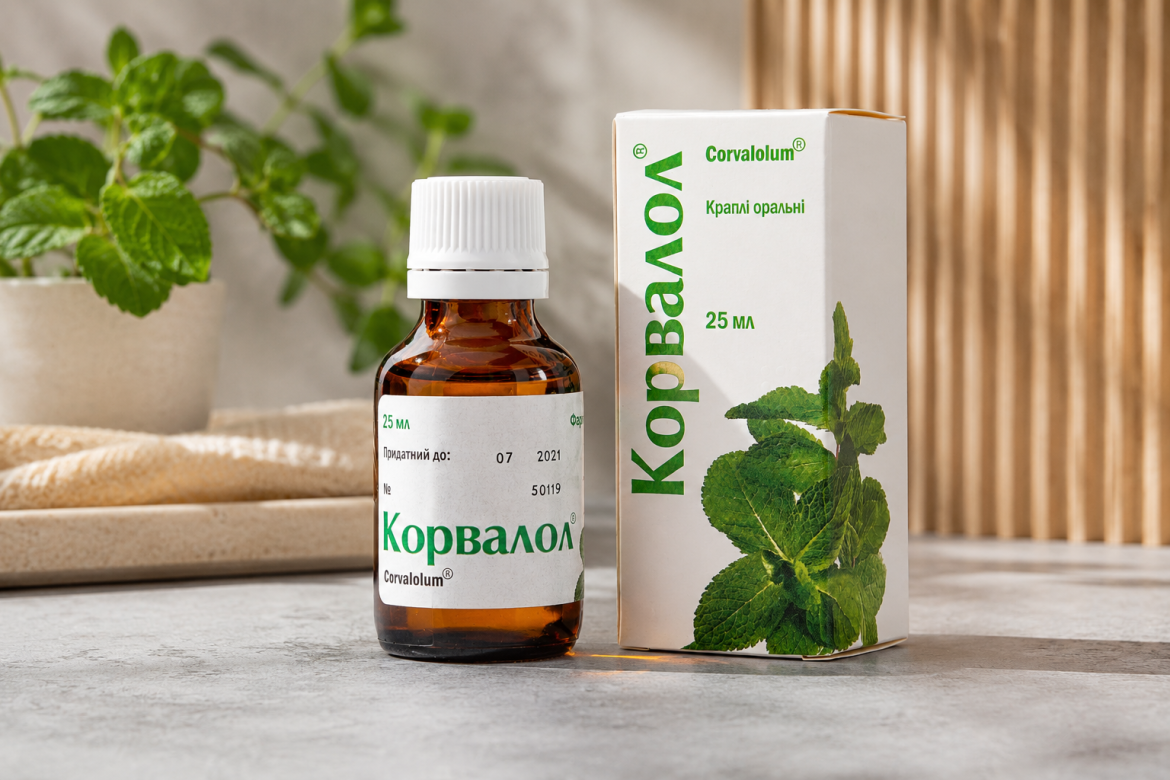Корвалол у краплях та таблетках