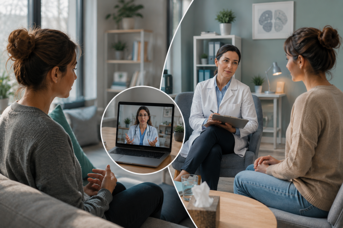 Hybrid Telemedicine - Combining Virtual and In-Person Psychiatric Care