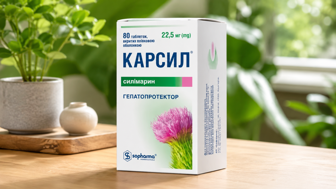 Карсил- таблетки для підтримки здоров’я печінки