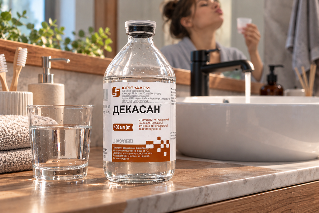 Ранкове полоскання у дзеркалі